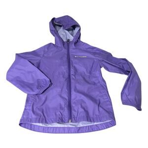 Columbia Girls Jacket Windbreaker Hooded Water Resistant Size XS 6X